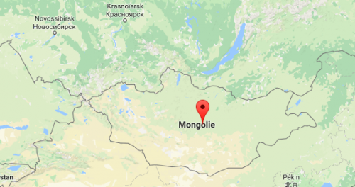 Carte Mongolie