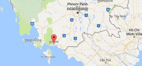 carte Kampot et Kep