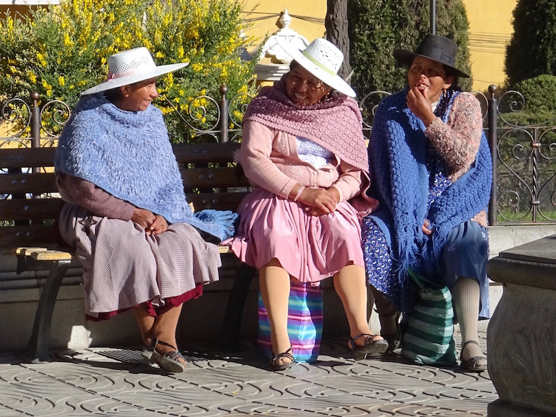 3 femmes boliviennes - Potosi - Bolivie