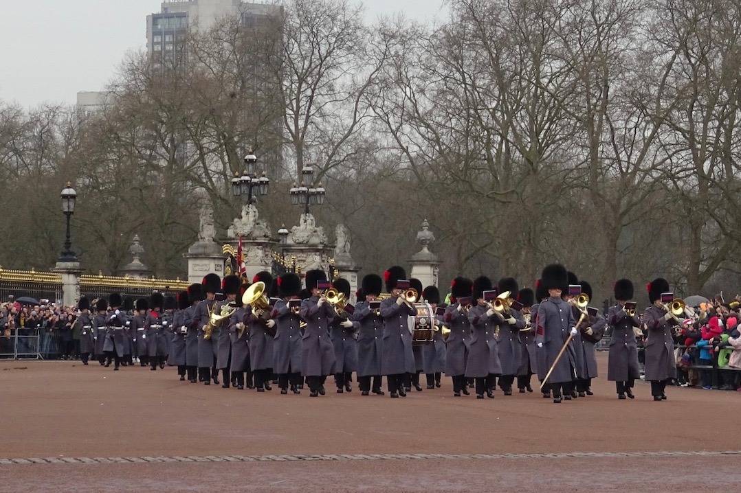 Relève de la garde en hiver - londres